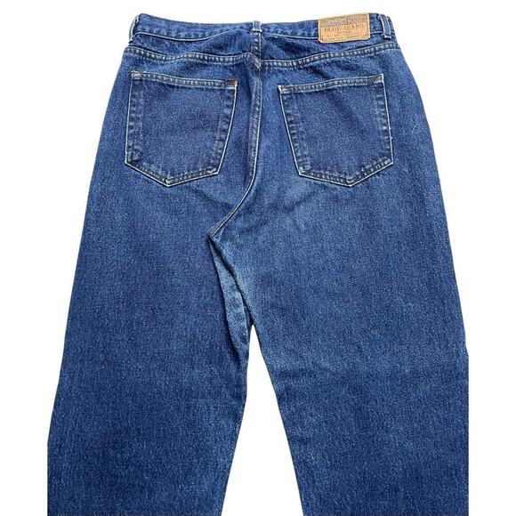 Vintage 90s Calvin Klein Sport Women's Blue Mom Jeans - Dark Washed Hi Rise - 14 - Picture 4 of 11